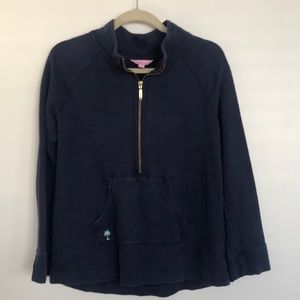 Lily Pulitzer Navy Quarterzip